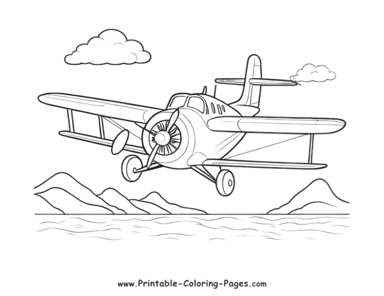 Aeroplane Printable Coloring Pages: Unleashing Creative Horizons In The Sky
