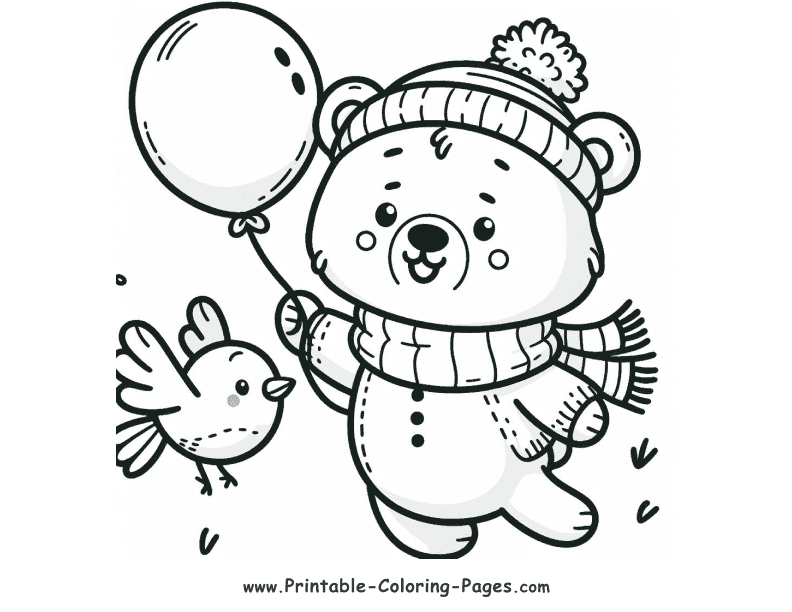 Bear Printable Coloring