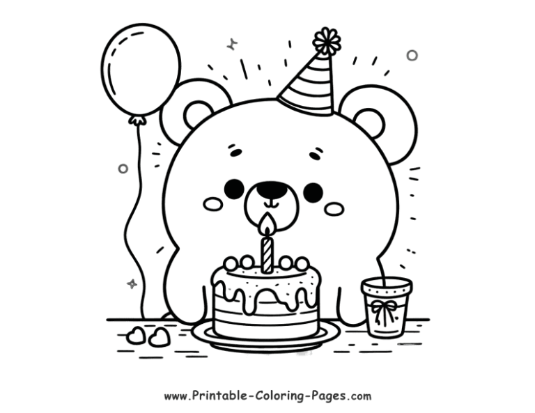 30 Bear Printable Coloring Pages: Unleash Your Creativity With Furry