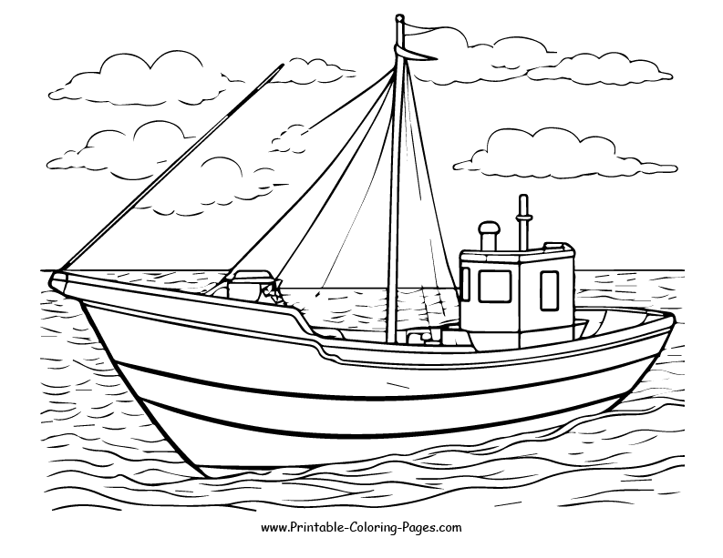 Boat and ship www printable coloring pages.com 11