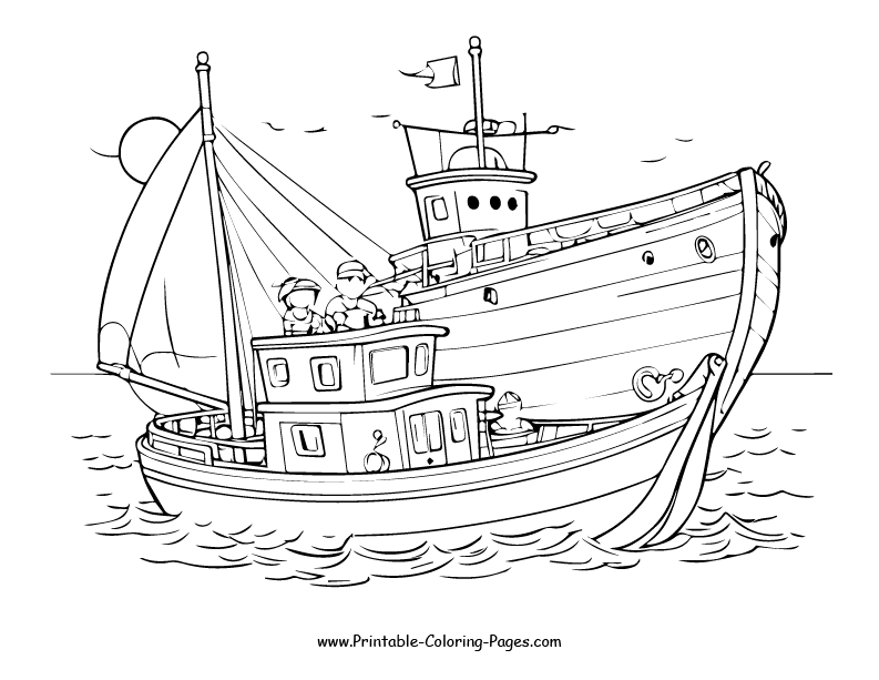 Boat and ship www printable coloring pages.com 14