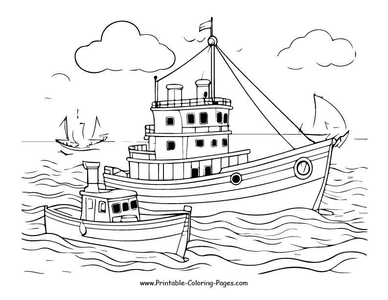Boat and ship www printable coloring pages.com 15