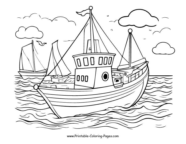 Boat and ship www printable coloring pages.com 23