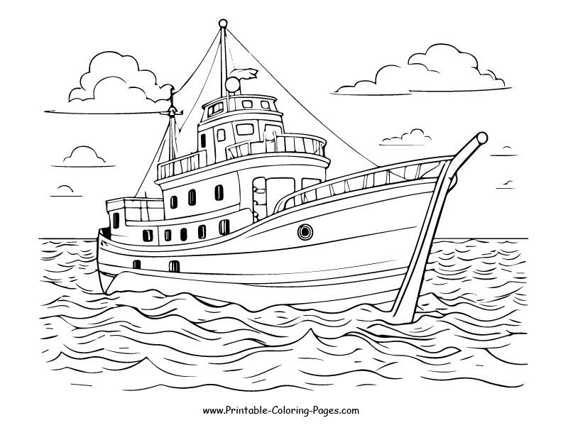 Boat and ship www printable coloring pages.com 25