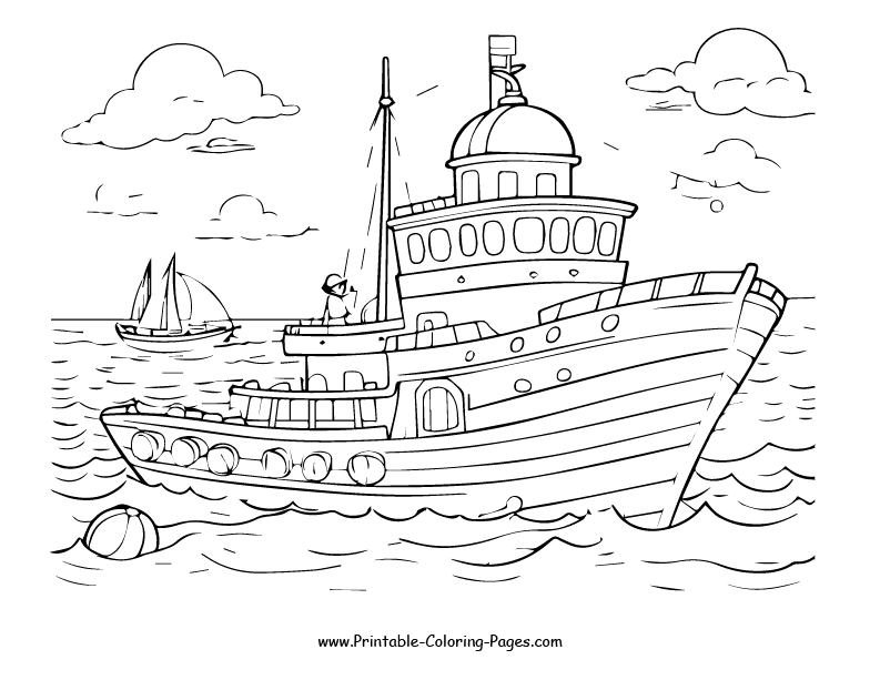 Boat and ship www printable coloring pages.com 27