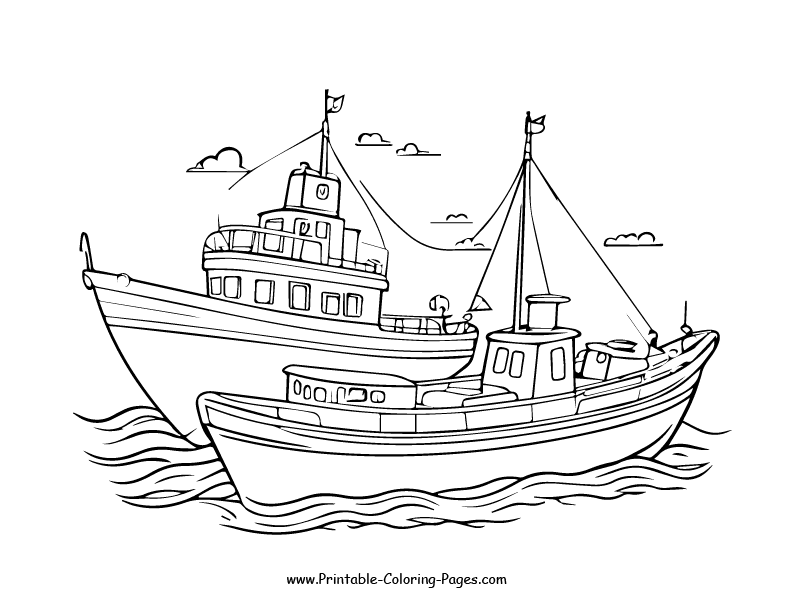 Boat and ship www printable coloring pages.com 30