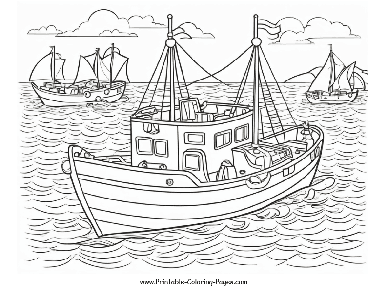 Boat and ship www printable coloring pages.com 5