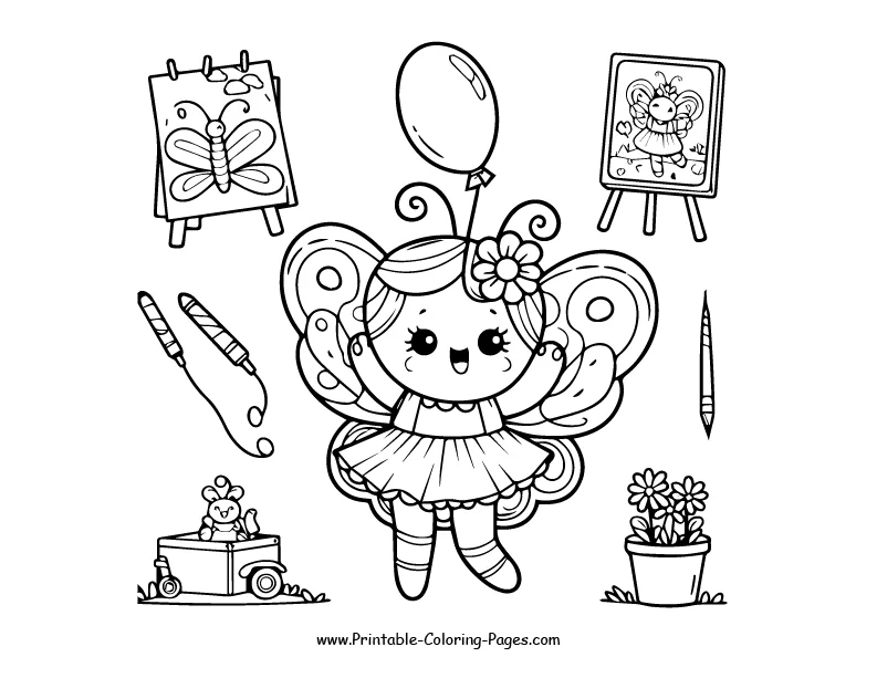 Butterfly www printable coloring pages.com 12