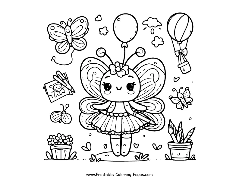 Butterfly www printable coloring pages.com 14