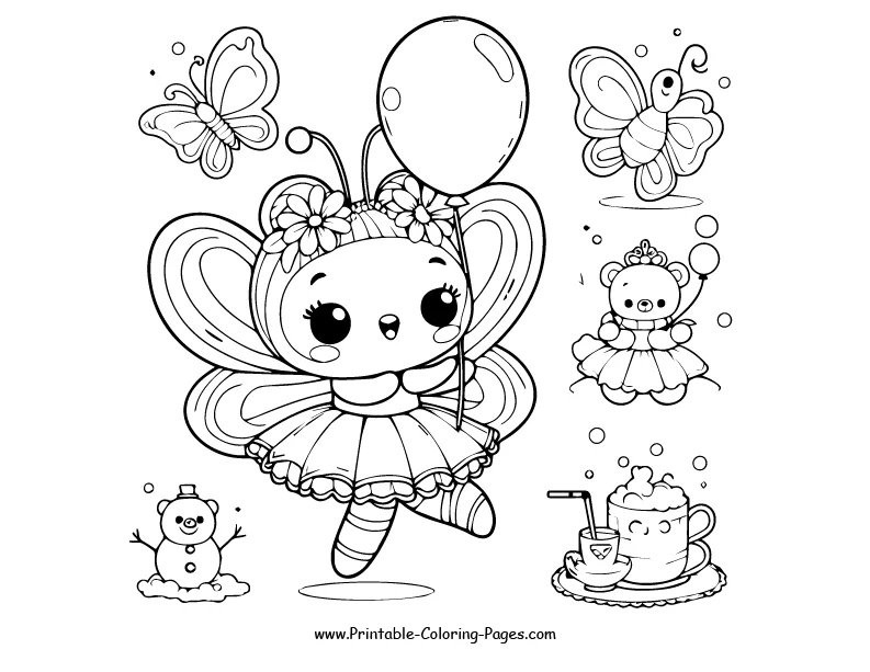 Butterfly www printable coloring pages.com 17