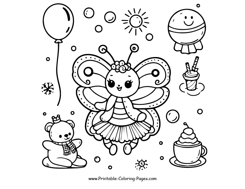 Butterfly www printable coloring pages.com 18