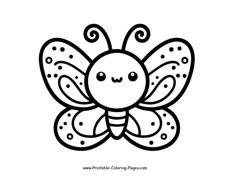 Butterfly www printable coloring pages.com 2