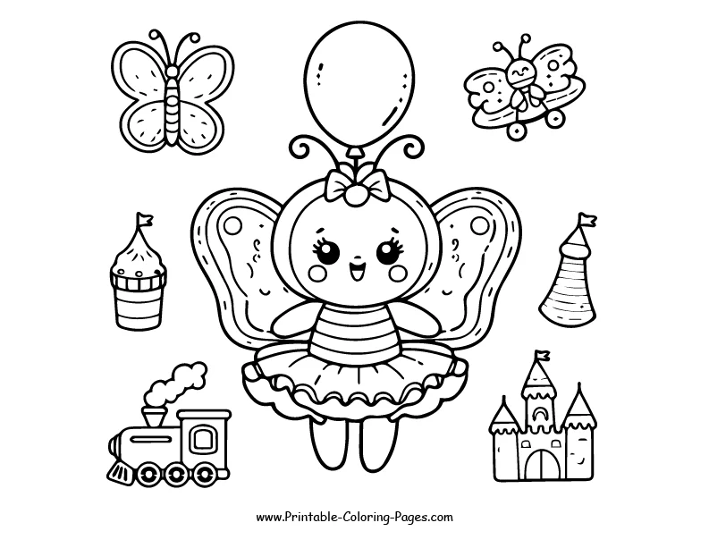 Butterfly www printable coloring pages.com 20