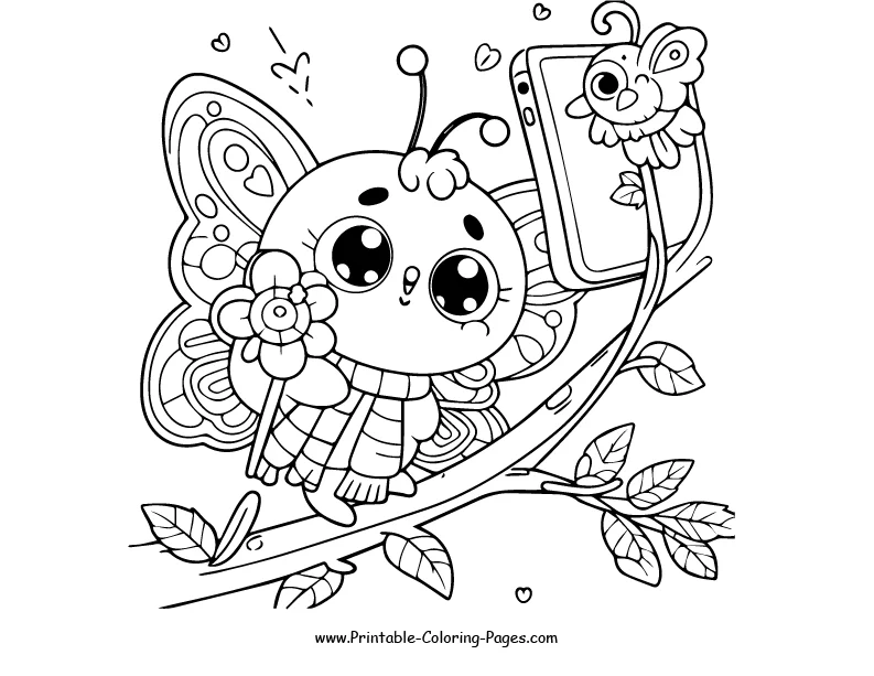 Butterfly www printable coloring pages.com 25