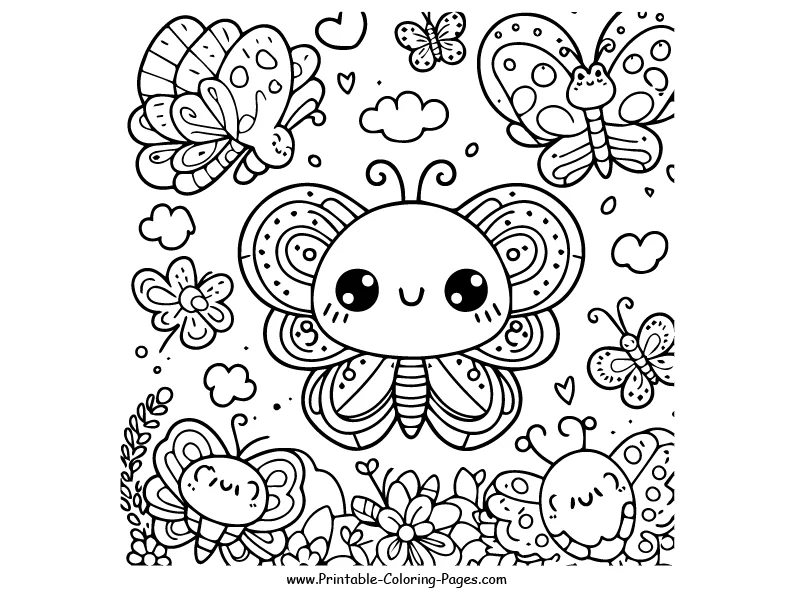 Butterfly www printable coloring pages.com 26