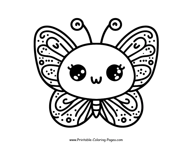 Butterfly www printable coloring pages.com 3