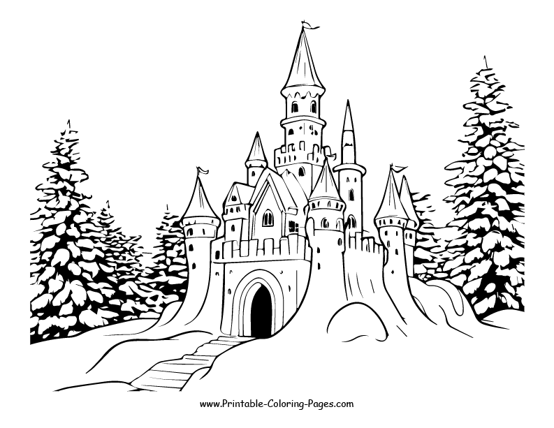 Castle www printable coloring pages.com10