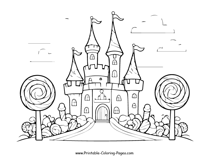 Castle www printable coloring pages.com13