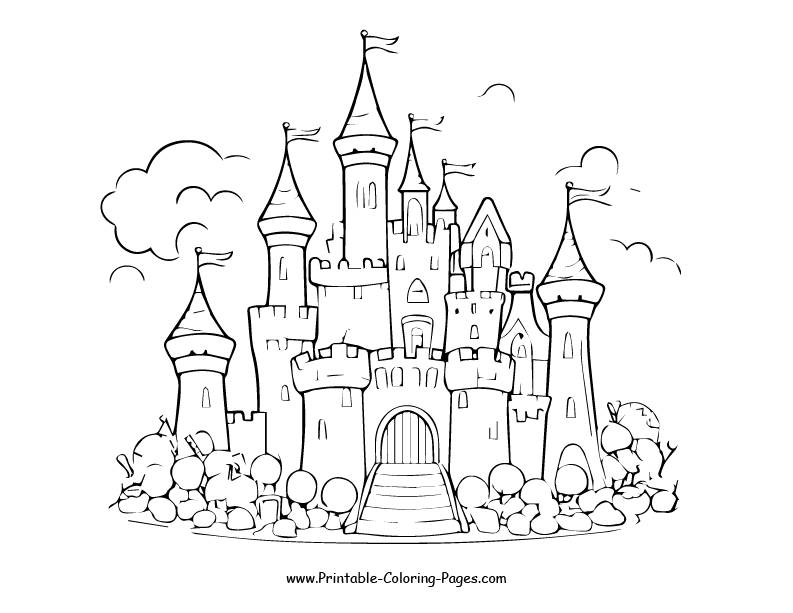 Castle www printable coloring pages.com14