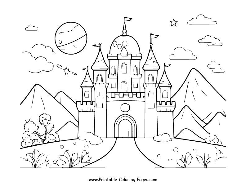 Castle www printable coloring pages.com18
