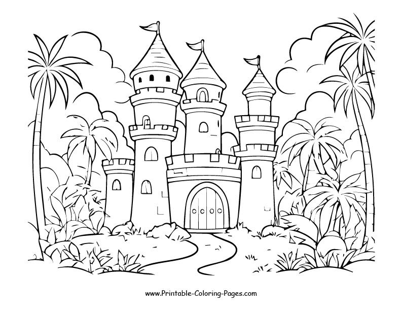 Castle www printable coloring pages.com19