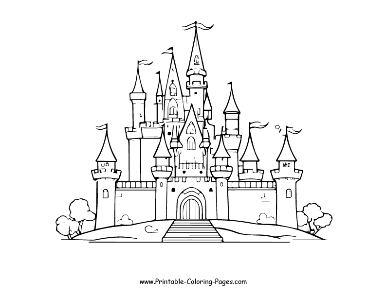Castle www printable coloring pages.com1