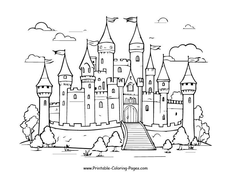 Castle www printable coloring pages.com20