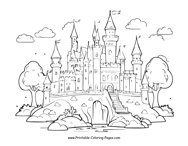 Castle www printable coloring pages.com21