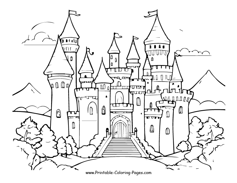 Castle www printable coloring pages.com23