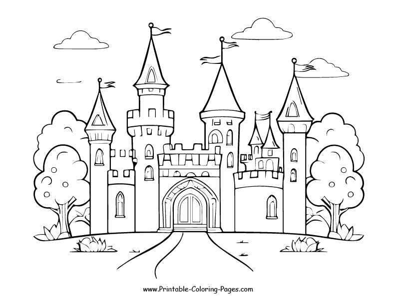 Castle www printable coloring pages.com24