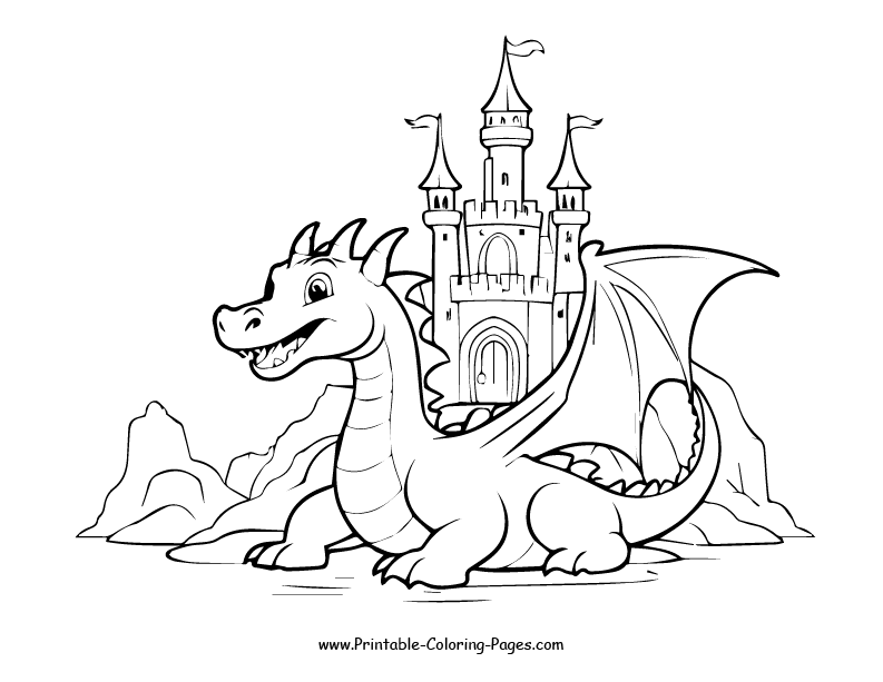 Castle www printable coloring pages.com8