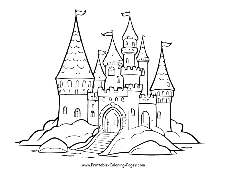 Castle www printable coloring pages.com9