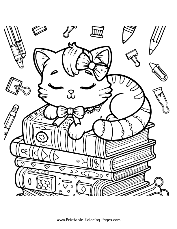 Cat www printable coloring pages.com 12