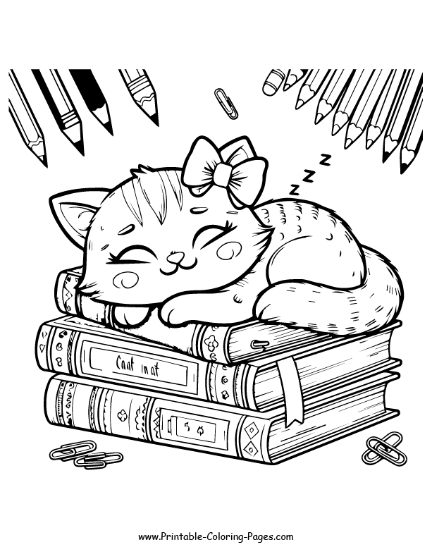 Cat www printable coloring pages.com 15