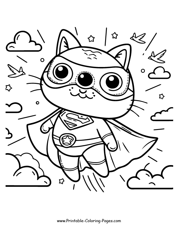 Cat www printable coloring pages.com 18