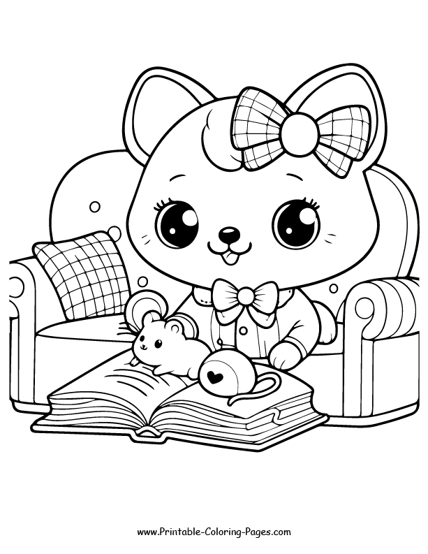 Cat www printable coloring pages.com 2
