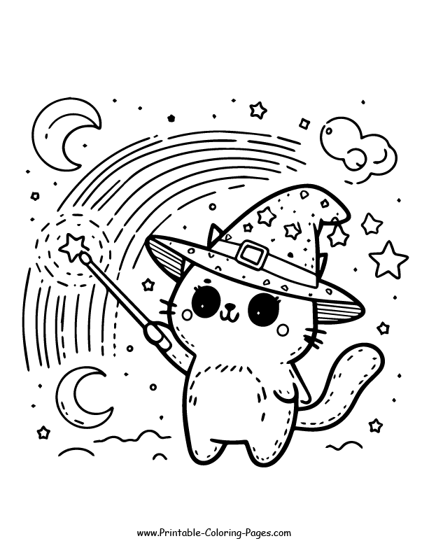 Cat www printable coloring pages.com 21