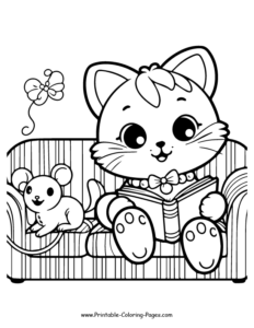 32 Cat Printable Coloring Pages: Spark Creativity And Fun-filled Moments!