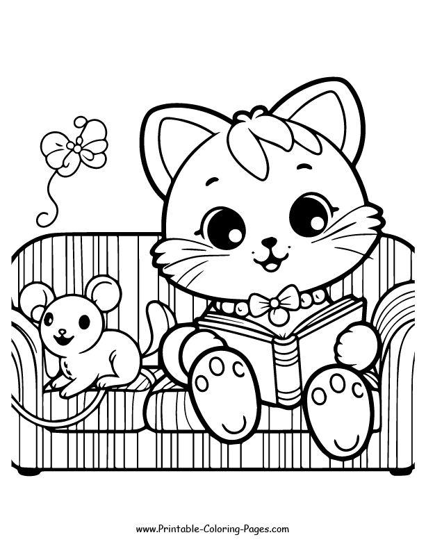 Cat www printable coloring pages.com 22