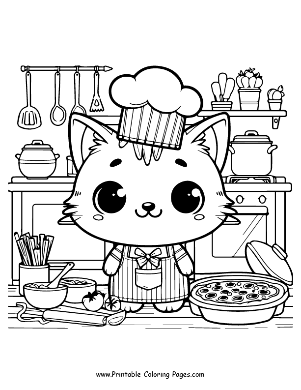 Cat www printable coloring pages.com 24