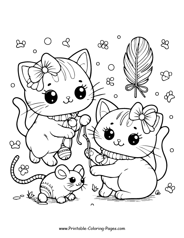 Cat www printable coloring pages.com 25