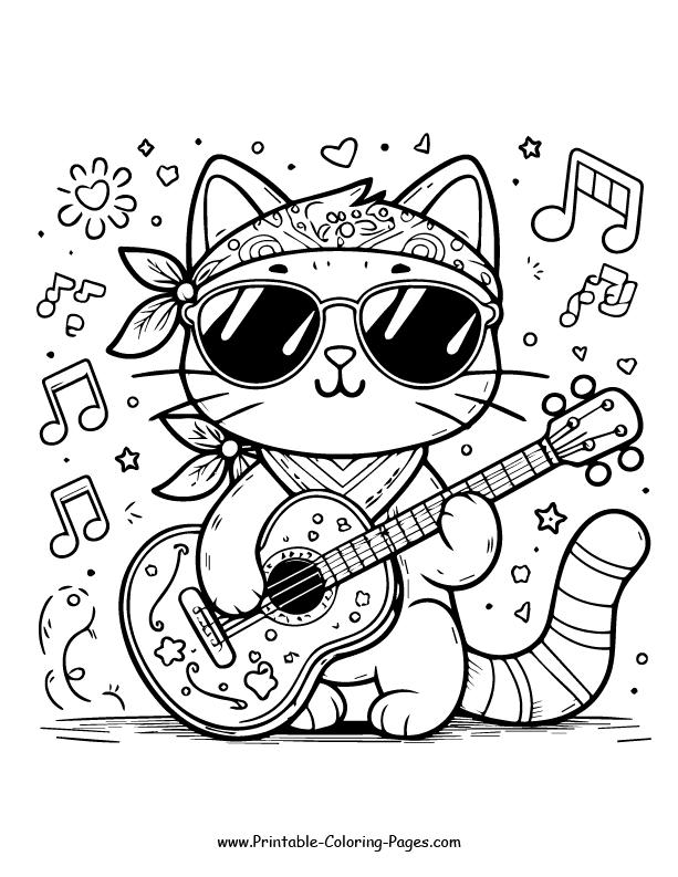 Cat www printable coloring pages.com 30