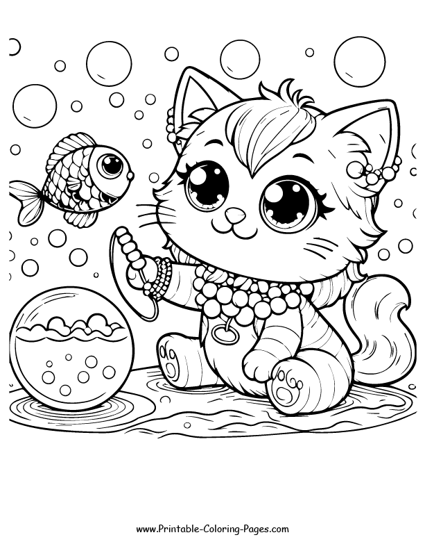 Cat www printable coloring pages.com 4