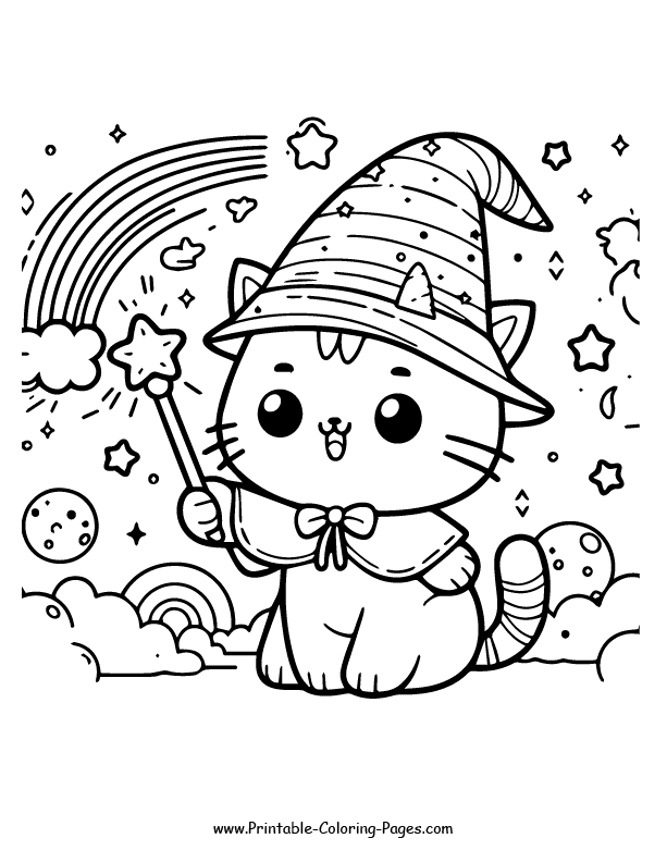 Cat www printable coloring pages.com 6