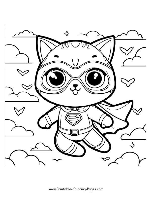 Cat www printable coloring pages.com 7