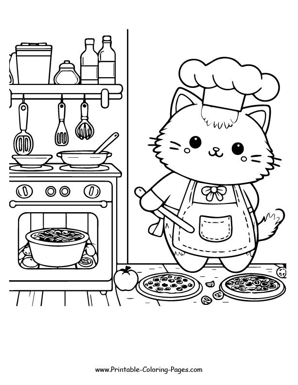 Cat www printable coloring pages.com 8