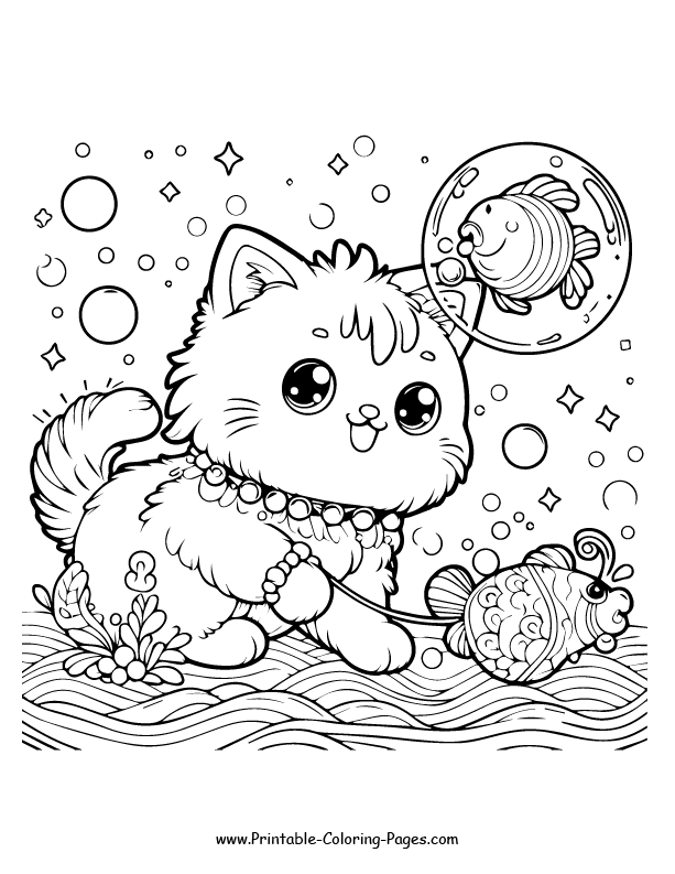 Cat www printable coloring pages.com 9