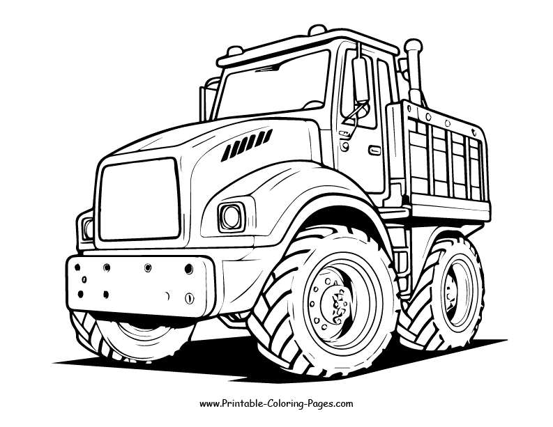 Construction vehicle www printable coloring pages.com 13