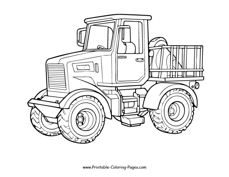 Explore Construction Vehicles: Free Printable Coloring Pages!