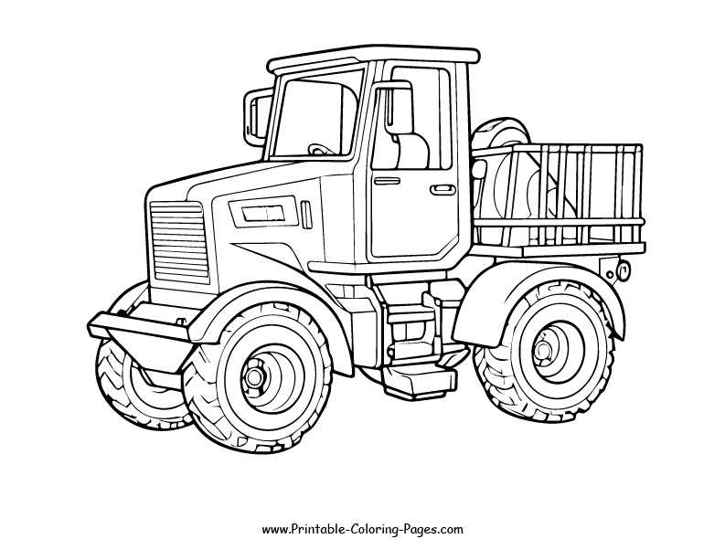Construction vehicle www printable coloring pages.com 16
